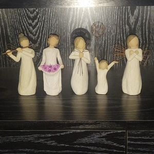 Set of 5 Willow Tree Figurines